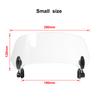 Universal Motorcycle Windshield Extension Adjustable Spoiler Clamp-On Windscreen Deflector Suitable For All Motorcycle Models