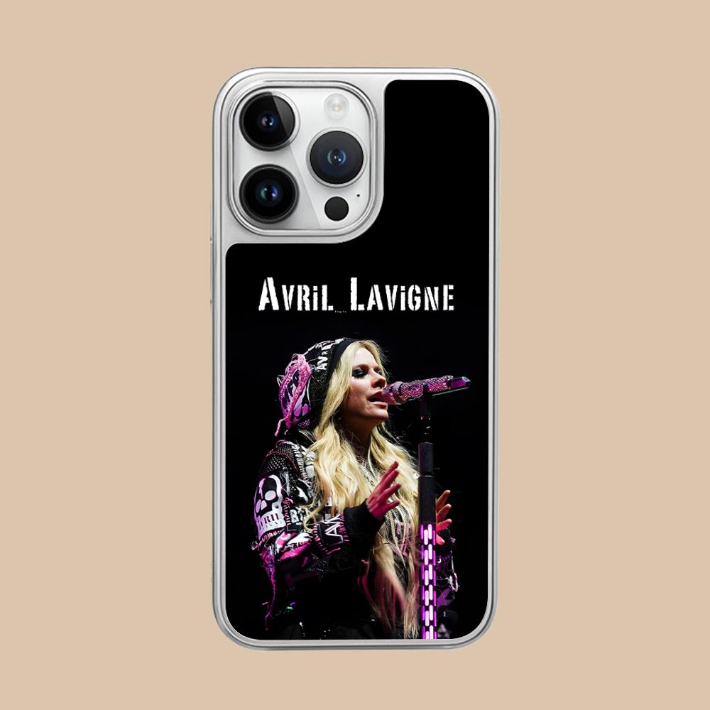Avril Lavigne Silver Plating Mobile Phone Case for iPhone 17 16 15 14 13 12 11 Air Pro Max Plus Colorful Cover