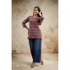 Women Printed Cotton Blend Straight Kurta Top Indian Party Wear Designer Tunic VFP-1853a