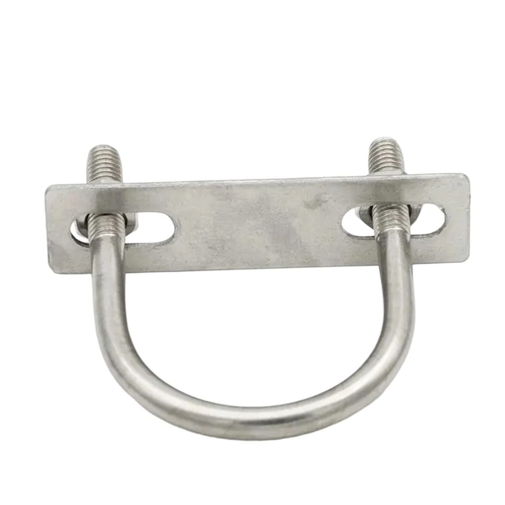 1Set Screws M6 Round Tube Clamp 304 Stainless Steel Right Angle U-bolt Round Bolt  for Round Tube
