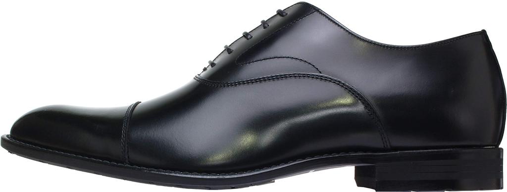 Business-Schuhe mit gerader Spitze, 4E, wasserabweisendes Leder, SCHWARZ, Regal Corporation, große Größe, hergestellt in Japan, SCHWARZ [Kenford] (Normale Breite)