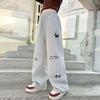 2025 Girls' Spring Wide-Leg Trousers: Stylish Joggers & Sweatpants for Older Children