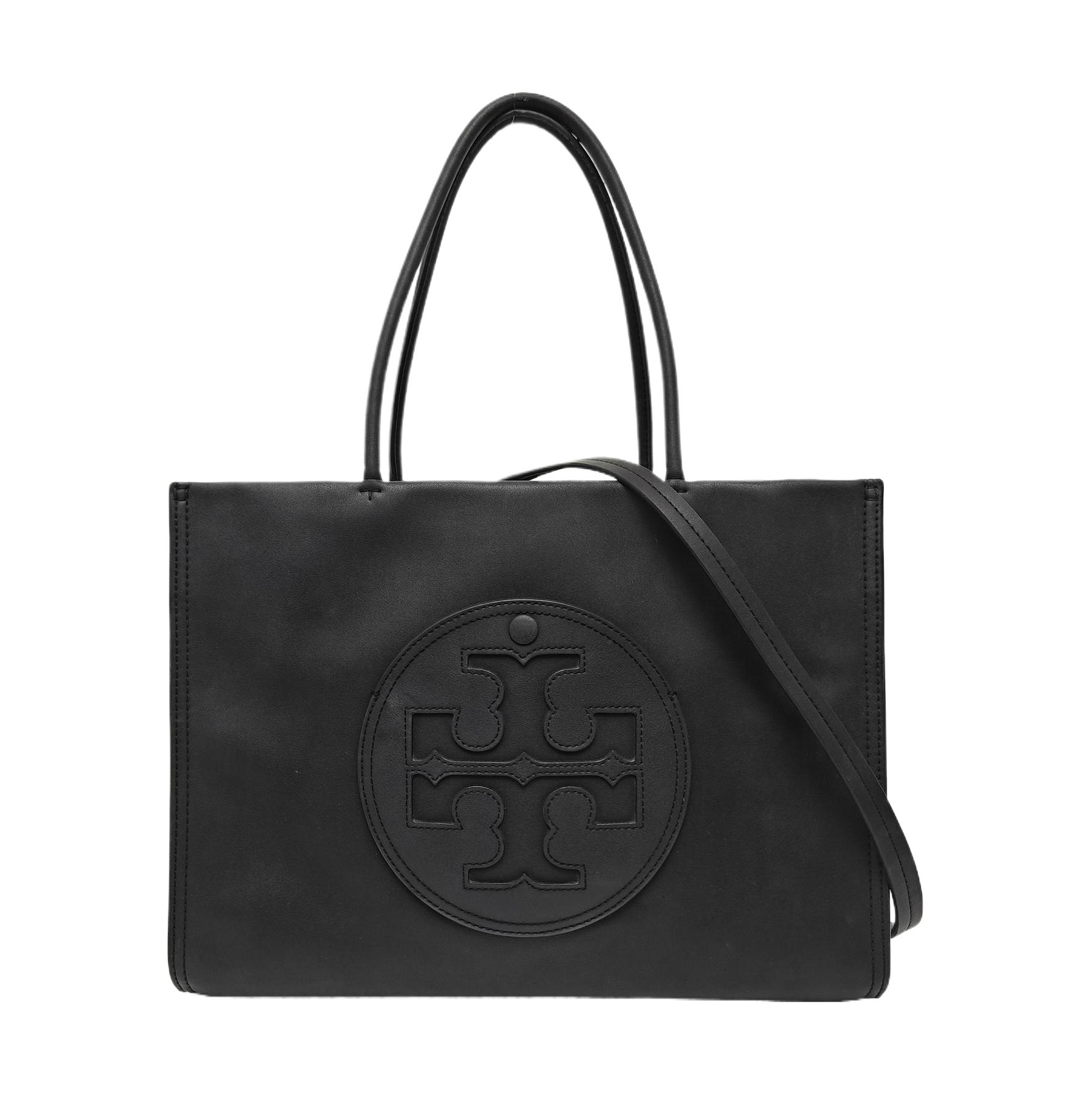 [Pre-Owned] Ella Double T Embossed Logo Adjustable Detachable Shoulder Strap Leather Shoulder Bag Crossbody Bag Tote Bag Small - Very Good #TRCPJY ONE SIZE