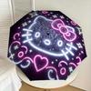 1pc Neon Hello Kitty Cosmic Glow Umbrella with Plastic Handle,Suitable for All Seasons Home Travel Outdoor UmbrellaSanlio566