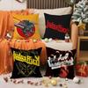 Cool J-Judas Priest Band Pillow Case Printing Pillowcase Living Room Sofa Cushion Cover Bedroom Room Decor