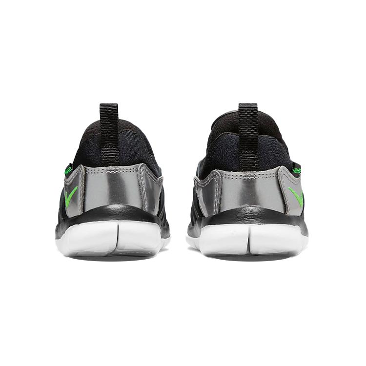 Nike Dynamo Free Abrasion Resistant Low top Toddler Shoes Black Green Infant And Toddler 343938-028