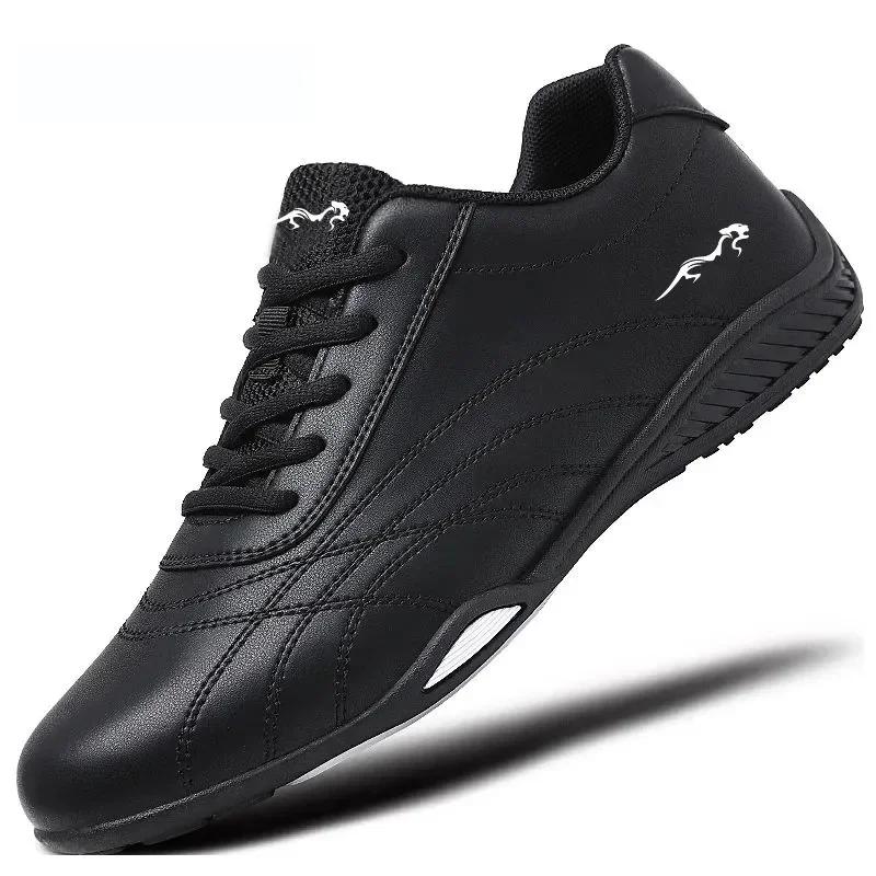 Pantofi sport pentru bărbați, pantofi sport din piele, pantofi sport cu lace-up, pantofi sport formali antiderapanți, pantofi sport pentru bărbați