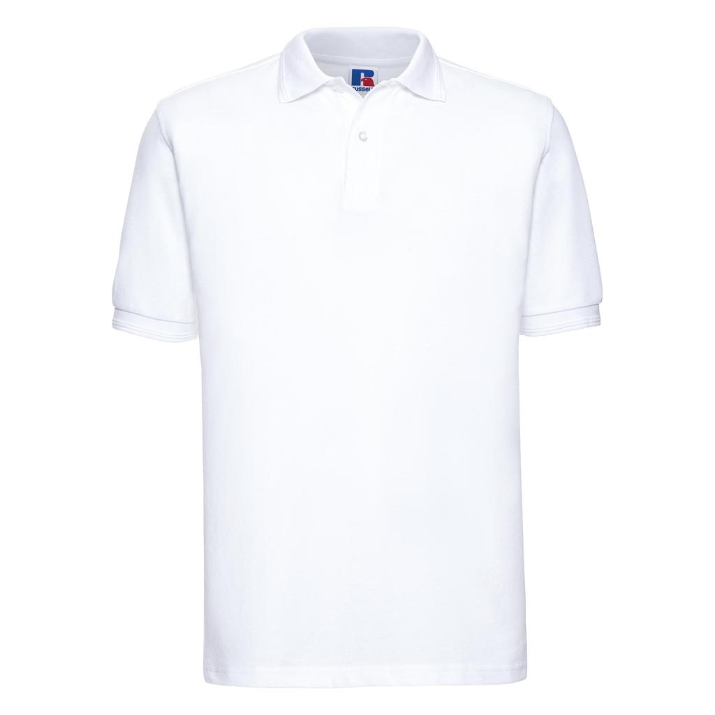 Russell Mens Ripple Collar & Cuff Short Sleeve Polo Shirt