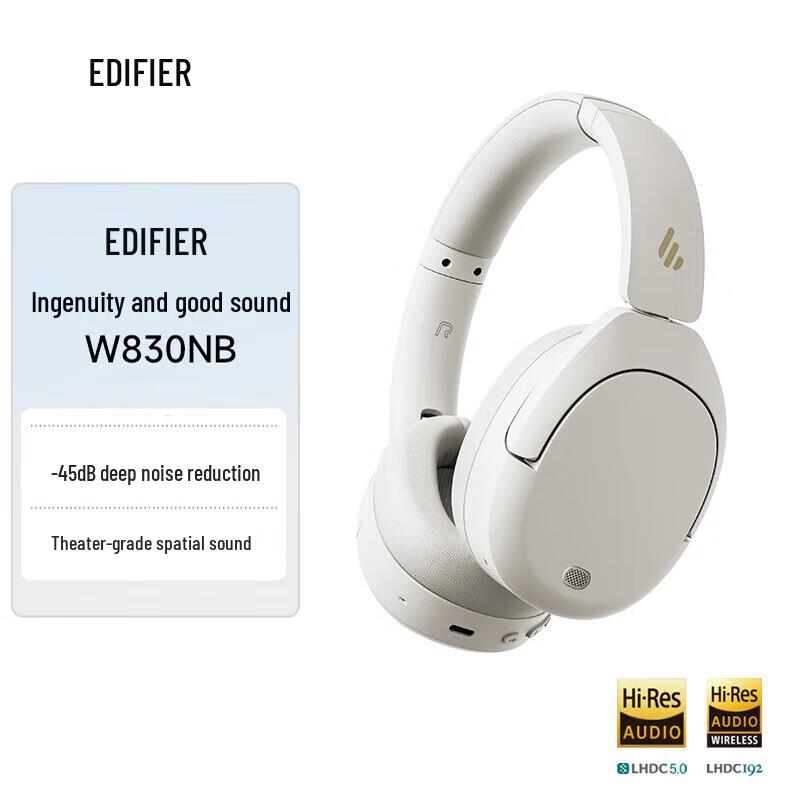Edifier W830NB Bluetooth 5.4 Active Noise Cancelling Over-Ear Headphones