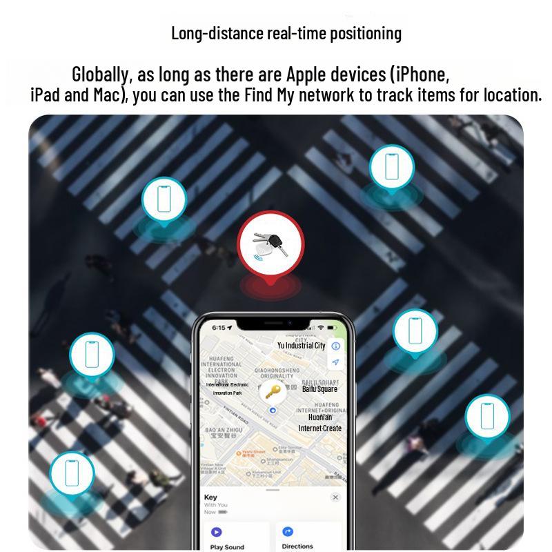 Bluetooth Elvesztésgátló Nyomkövető iOS-hez: Pénztárca, Poggyász, Telefon, Autókulcs Lokátor