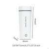 Portable Electric Kettle Leakproof Travel for Traveling Auto Car Home White