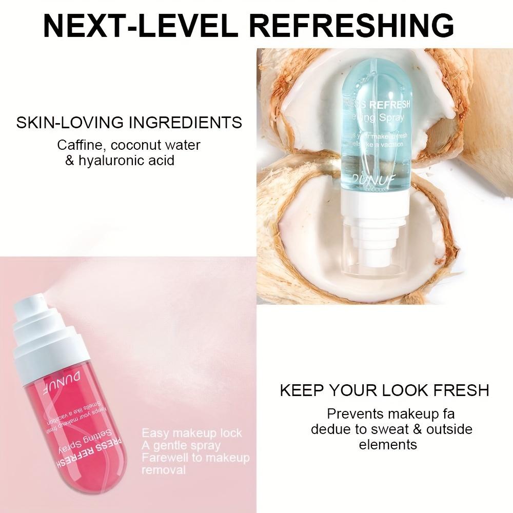 Spray utrwalający nawilżający i kontrolujący wydzielanie sebum. Zapobiega rozpuszczaniu się i blaknięciu makijażu twarzy bez użycia oleju. Długotrwała świeżość.