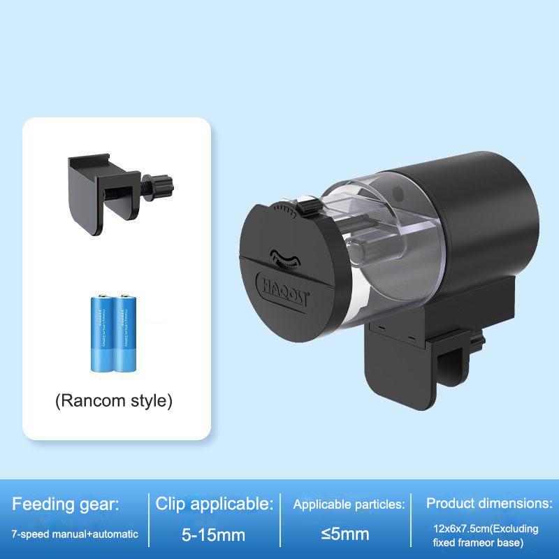 

IP66 Waterproof Automatic Fish Feeder for Pond/Turtle Tanks 100ml -Digital Programmable Aquarium Food Dispenser with Timer
