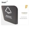 Ancell Plastic Open-Top Trash Can