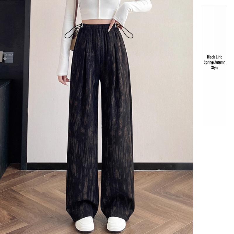 

Velvet Tie-Dye Maternity Wide-Leg Pants - Autumn & Winter Casual Slim Fit 2XL