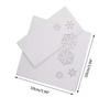 White Snowflake Deer Table Number Cards for Christmas