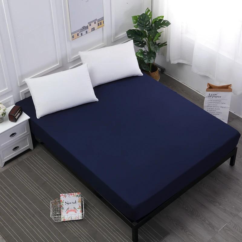 Waterproof Bed Fitted Sheet Soft Breathable Mattress Cover Grey Queen/King/Twin/Full