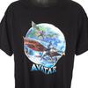 Avatar 100% Cotton T-shirt Mens Tees Top Mens Size XL Black Banshee Flight The Way Of Water Movie Promo