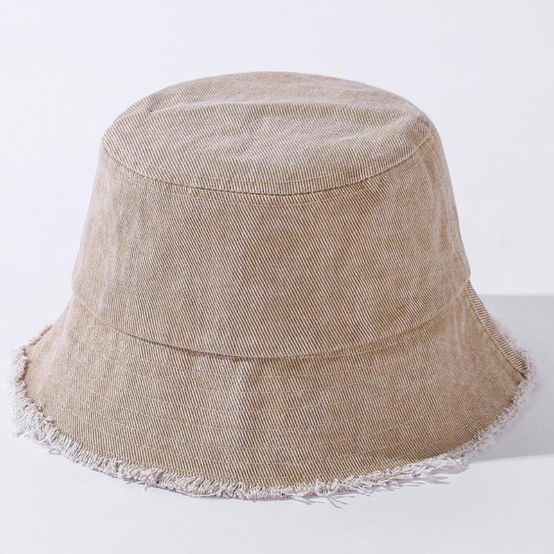 Spring2021 Neue flache Denim-Eimerhüte für Frauen und Mädchen, Vintage-Designer, kurze Traufe, Harajuku, Fischer-Beckenkappe, vier Jahreszeiten