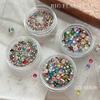 50/100 Pcs Shiny  Nail Art  Colorful 3D Pointed Bottom Diamond Nail Charms Gemstones For Diy Decoration