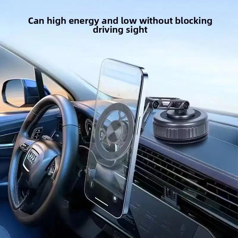 Vacuum Magnetic Phone Stand Three-Axis Foldable 360 Rotating Mechanical Arm Car Phone Holder Universal Navigation Mount