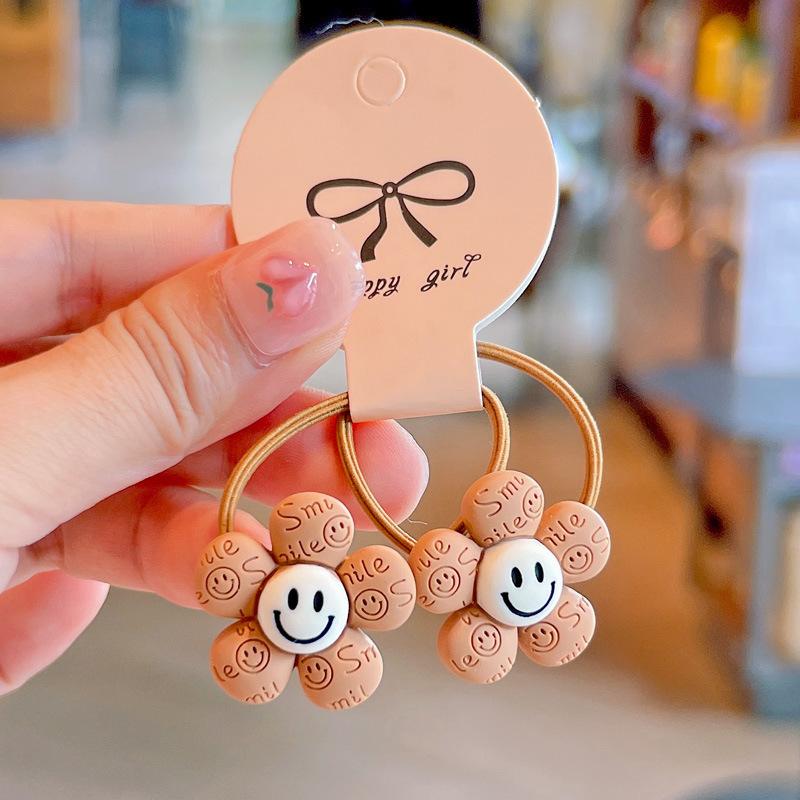 2PCS Cartoon Rabbit Bear Animals Cute Kids Elastic Hair Bands Children Hair Ties Girls Hair Accessories Baby Headdress