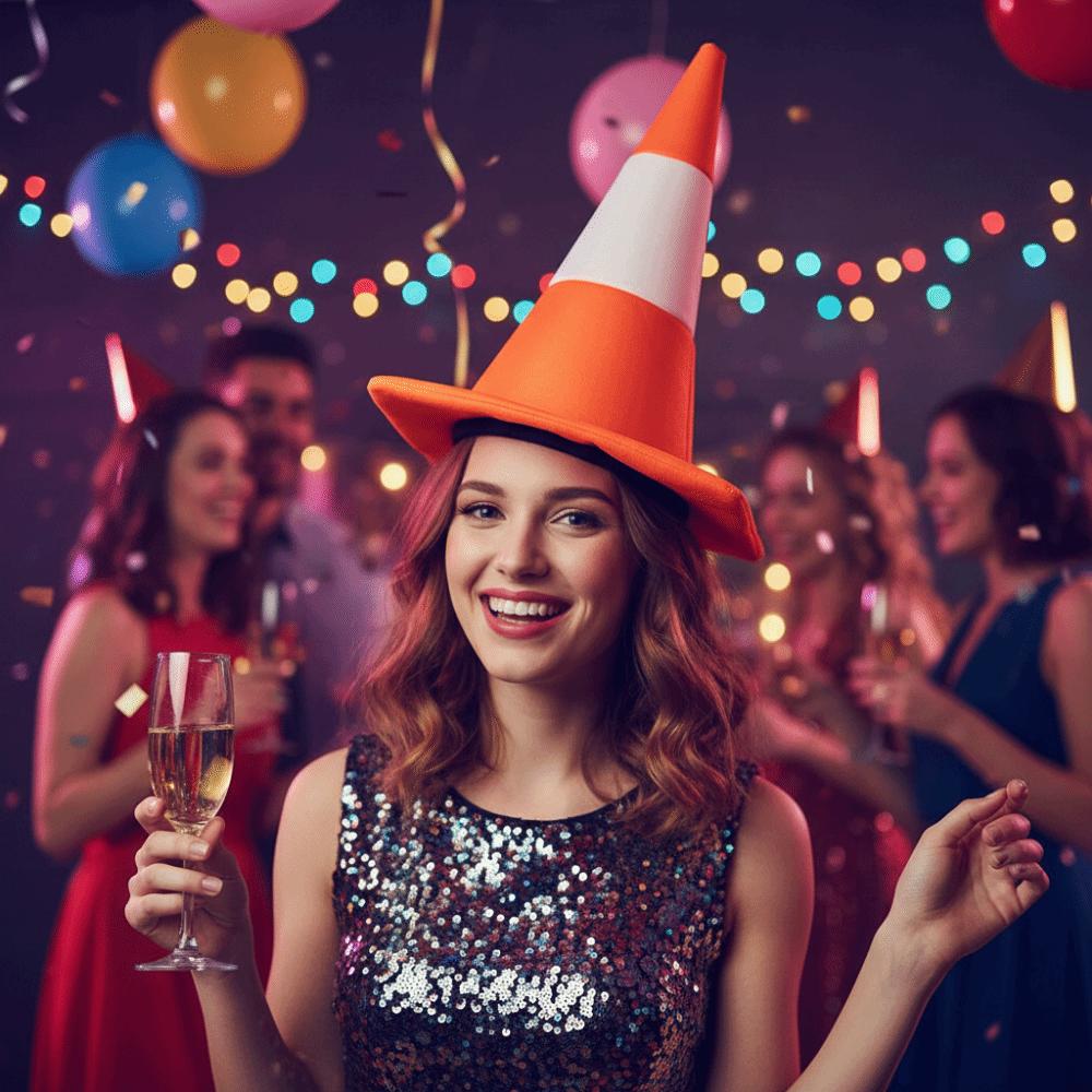 All Age Party Headgear Foldable Halloween Costume Funny Hat Carnival Stage Hat Masquerade Party