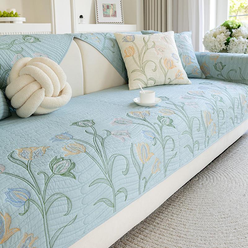 Premium Sofa Cushion Universal Non-slip In All Seasons, Living Room Sofa Seat Cushion Anti-cat Scratching, Straight Row Special Cover Cloth