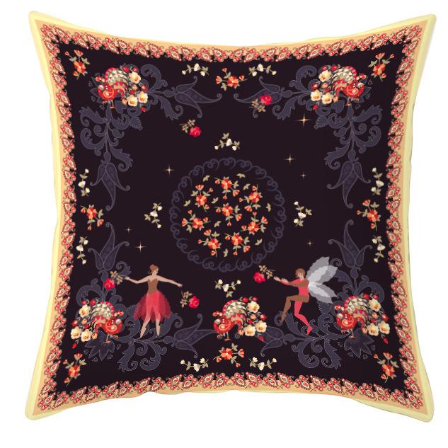 Mandala Ethnic Style Printed Peach Skin Velvet Pillowcase, Bohemian Home Pillow and Cushion Cover