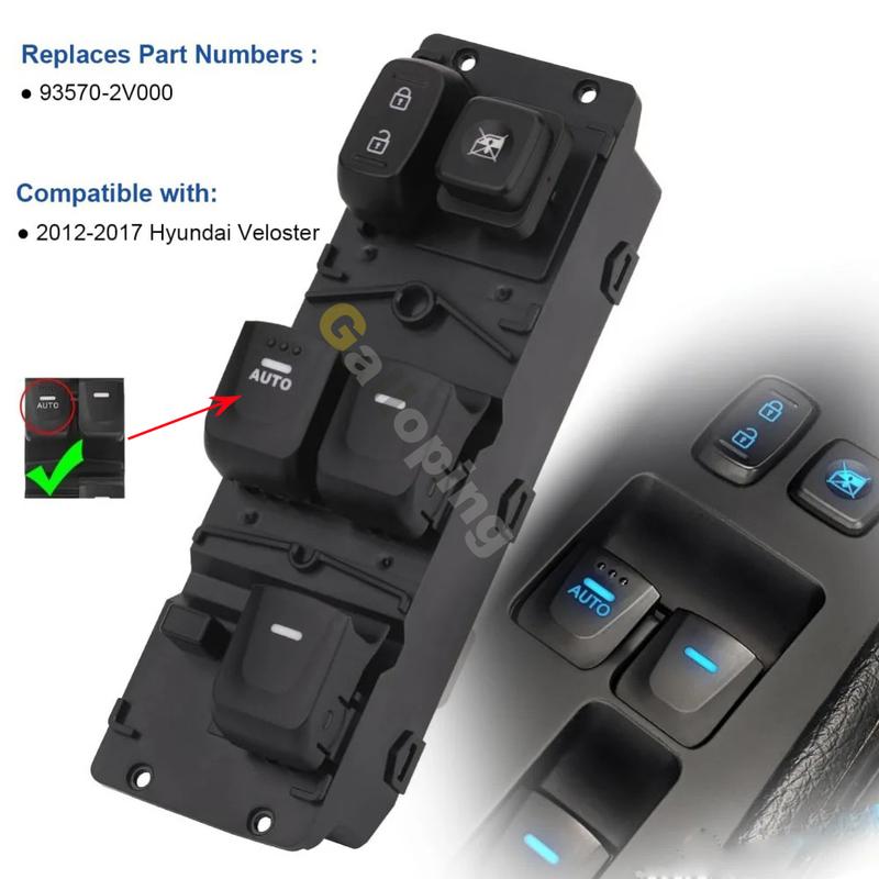 

Elecric Power Window Master Switch for Hyundai Veloster 2012-2017 Front Left Lifter Control Button Parts Car Accessories Parts