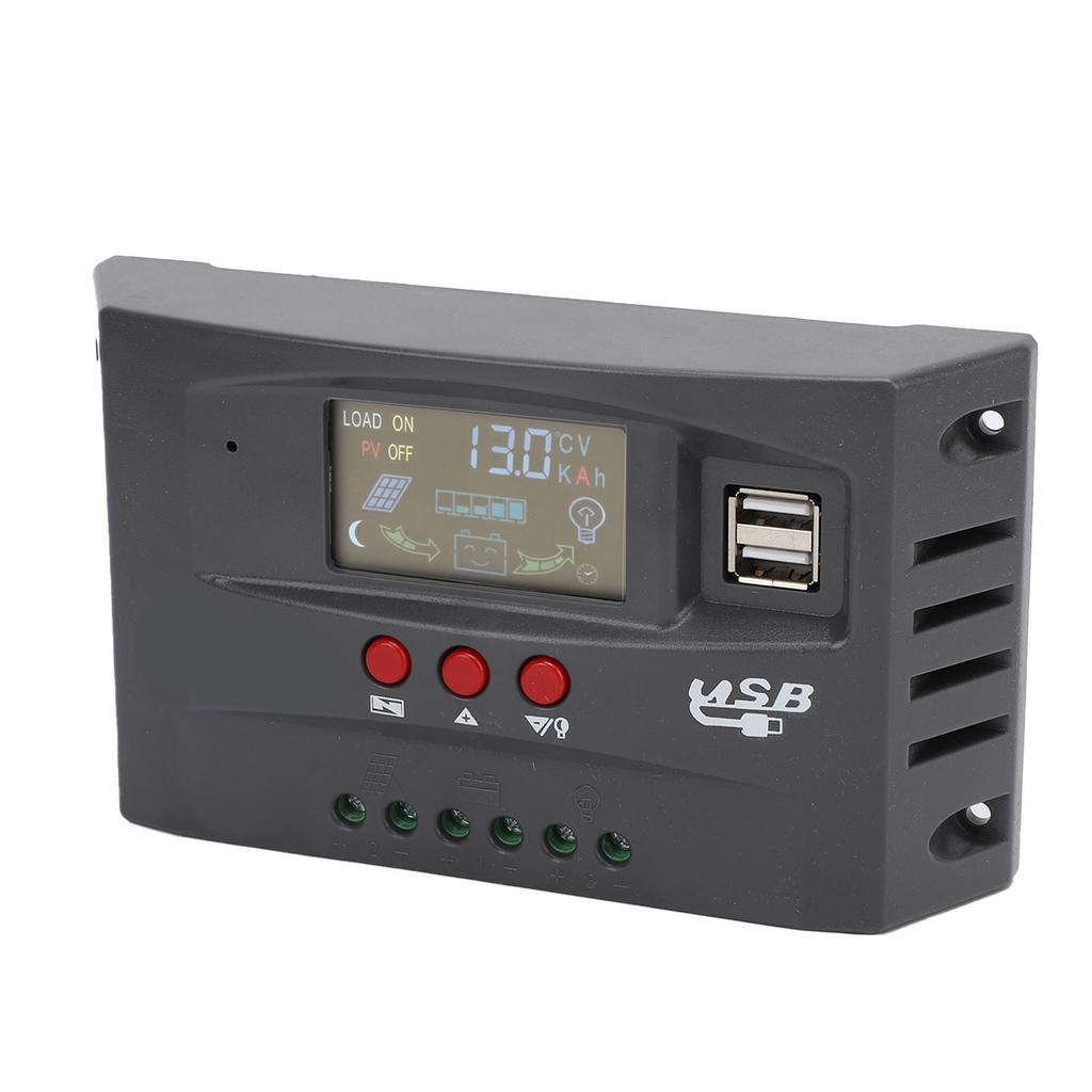 MPPT Solar Charge Controller 12V 24V Adjustable Parameter Color LCD Display Solar Panel Intelligent Regulator with DC