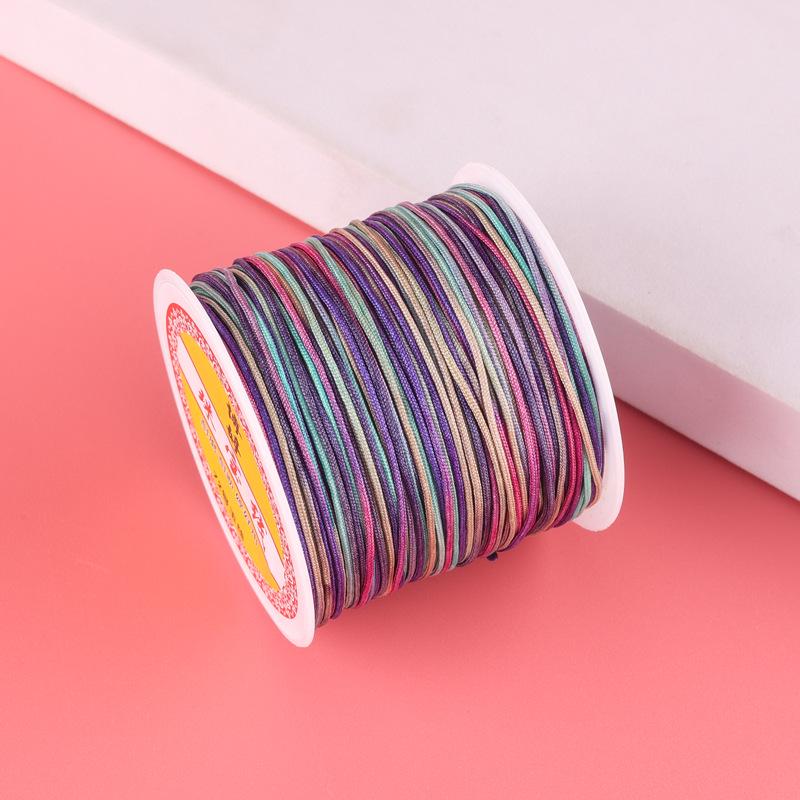 Boting 30m Multicolor Jade Thread: 5-Color DIY Gradient Jewelry & Braiding Cord