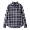 In Stock: Spring 2026 Loose Casual Plaid Shirt with Bow Tie and Gauze Texture