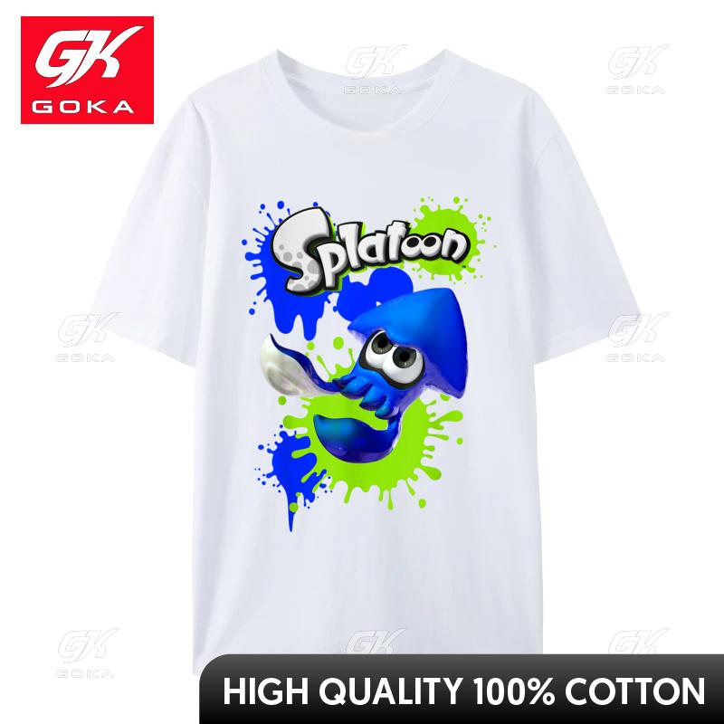 Splatoon Spleediddle Splat Pure Cotton Unisexs Simple Style T Shirt Personalized Tops Tees 2024 Discount Geek ONeck Top TShirts