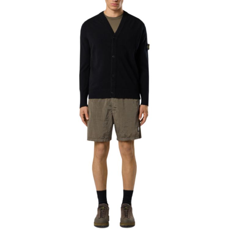 Stone Island 5100065 Light Rws Geelong Wool Badge Loose Fit V-Neck Button Long Sleeve Sweater Men sweater K2S155100065S00B4V0029
