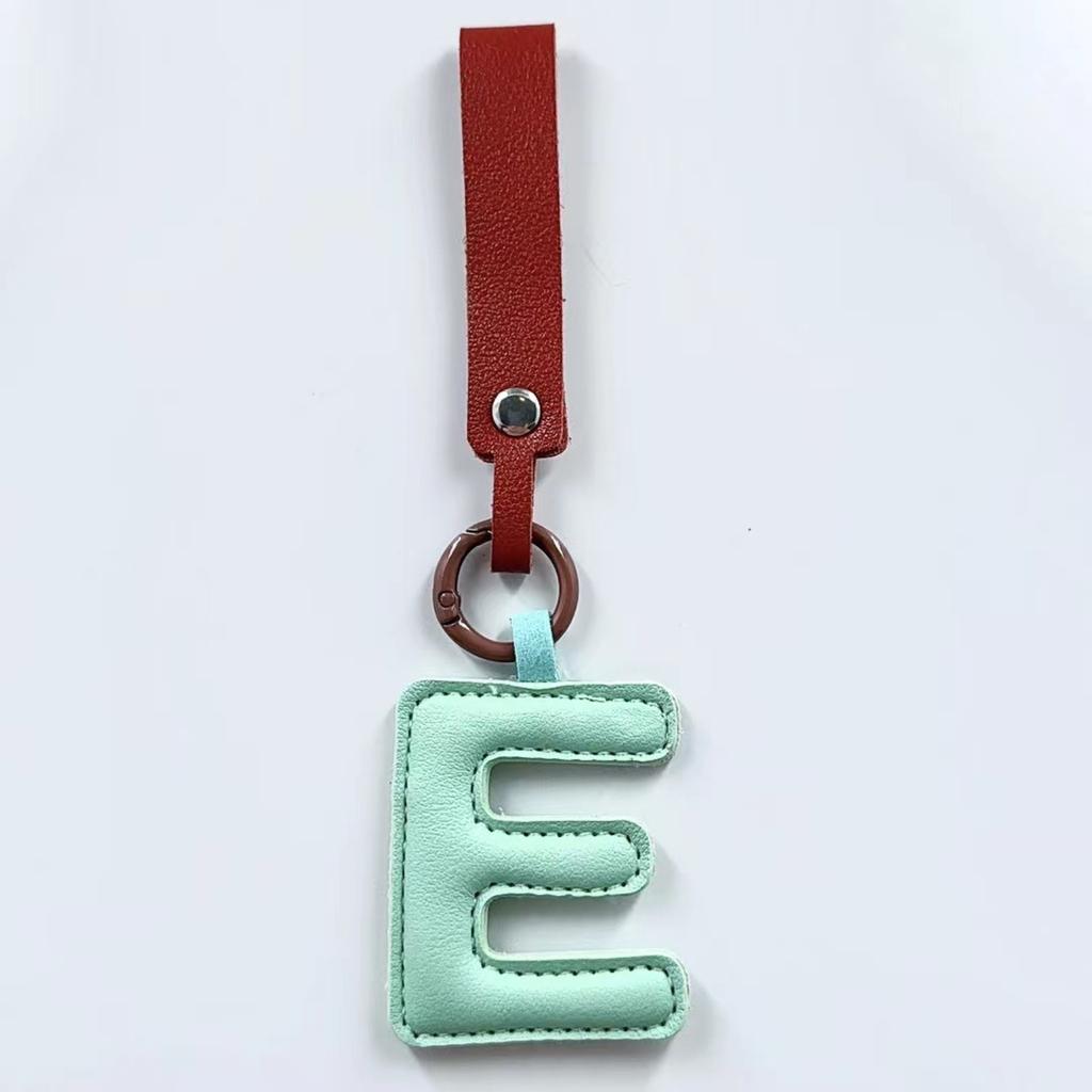 Porte-clés Lettre en Cuir Charme de Sac