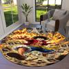 One Piece Monkey D Luffy Round Area Rug Carpet Rug For Living Room Bedroom Sofa Playroom Decor Nonslip Floor Mat