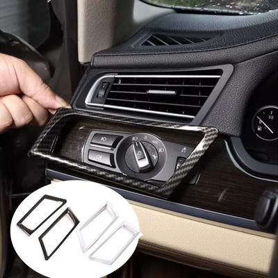 For BMW 7 Series F01 F02 2009-14 ABS Car Center Console Side Air Conditioning Vent Frame Decoration Cover Trim Sticker