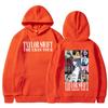 Autumn and Winter New American High Street Taylor Couple with the Same Spoof Character Letter Graffiti Hooded Sweater