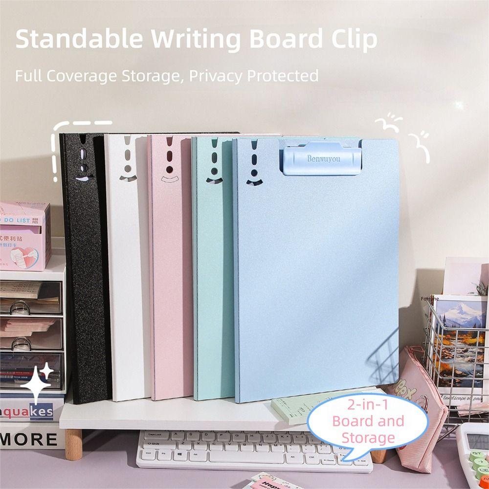 Foldable Clipboard 2-in-1 Writing Pad New File Folder  Students