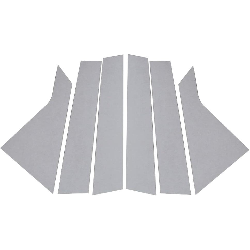 FZJDSD Glossy Black 6Pcs Pillar Posts Door Window Trim Compatible With Chevy Impala 2014 2015 2016 2017 2018