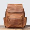 Luo Jia Vintage Genuine Leather Large Capacity Men's Backpack and Travel Bag