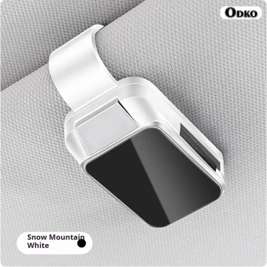 

Car Interior Sun Visor Eyeglasses Holder Sunglasses Clip For Skoda Fabia White-B