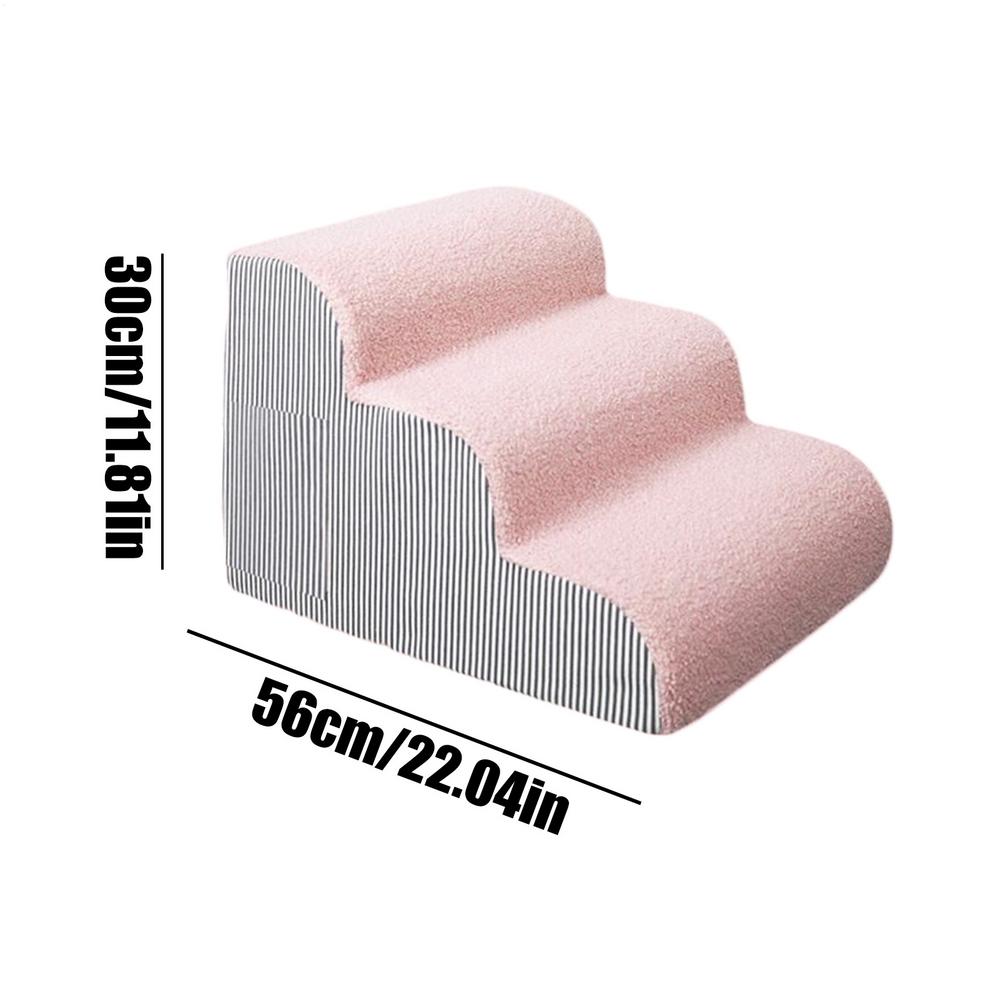 Stairs For Small Dogs Pet High Bed Ramp Indoor Cat Steps Washable Cover Non-Slip Puppy Couch Ladder For SUV Truck Home Bedroom