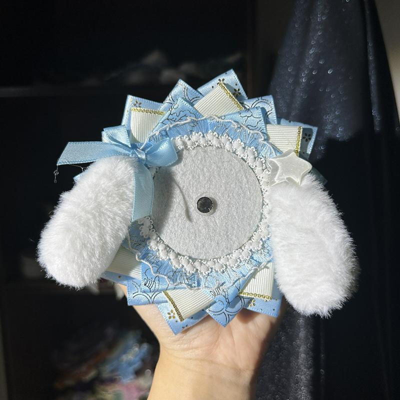 1PC Secondary Peripherals Original Barking Tray Ins Wind Fabric Puppy Badge Decoration Bottom Bracket Small Capacity Multi-Colour