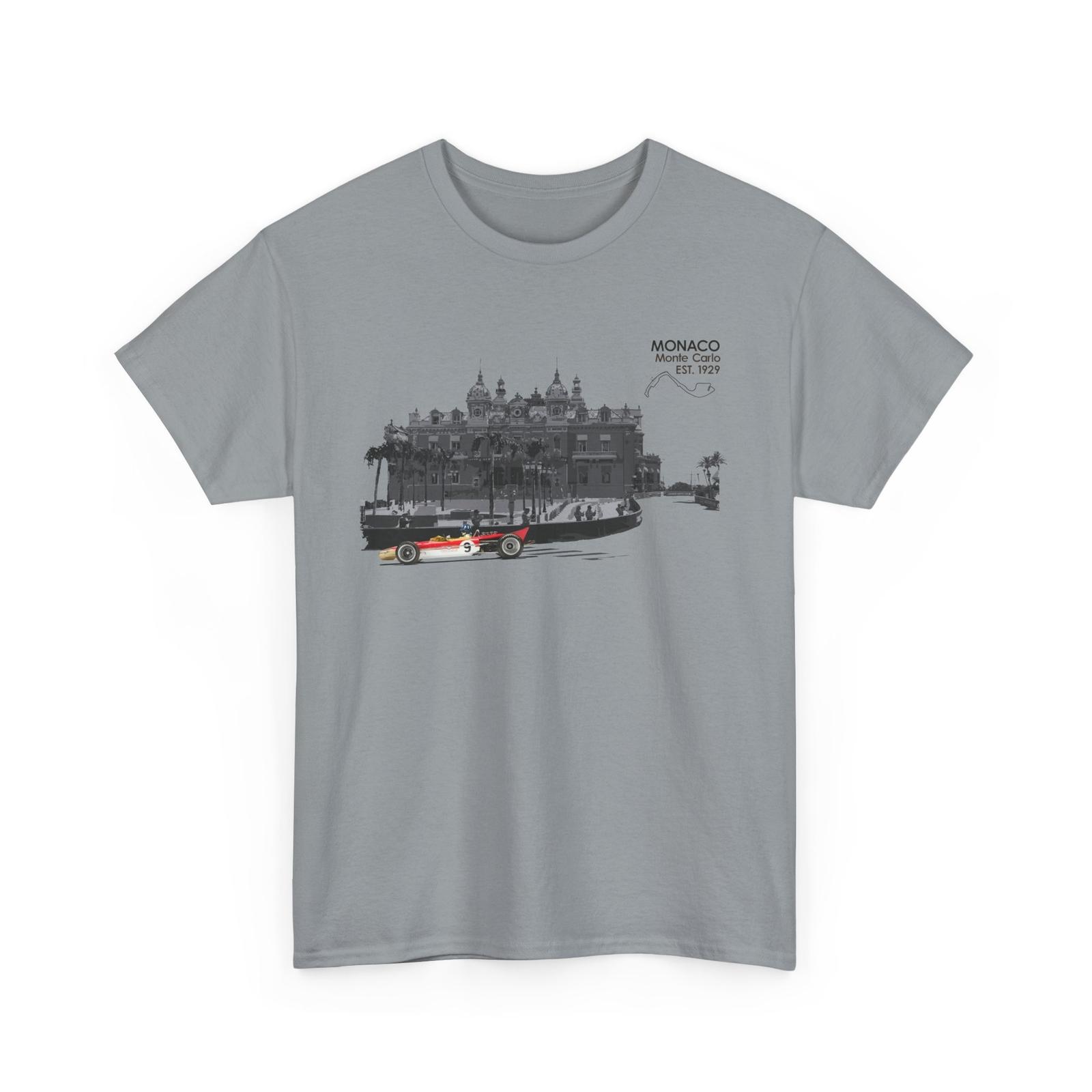 Graham Hill T-Shirt Monaco Grand Prix Retro Formula Racing Tee F1 Fans Best XXXL