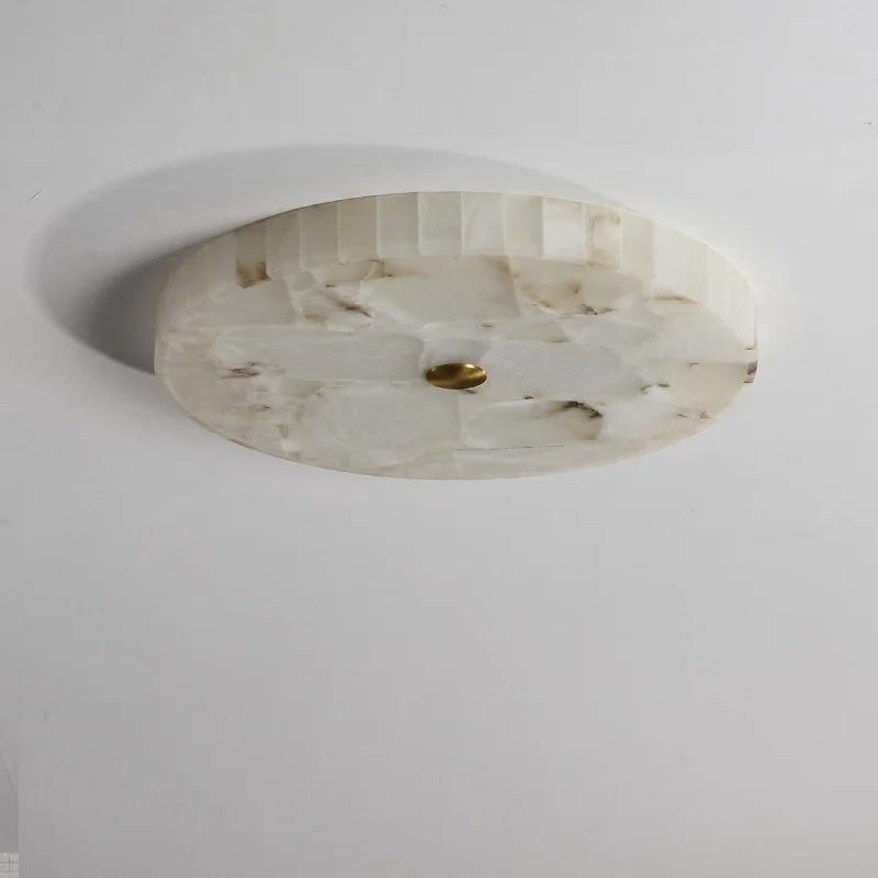 Led Lights Modern Marble Ceiling Chandelier Home Decor Ceiling Lamp White Marble
