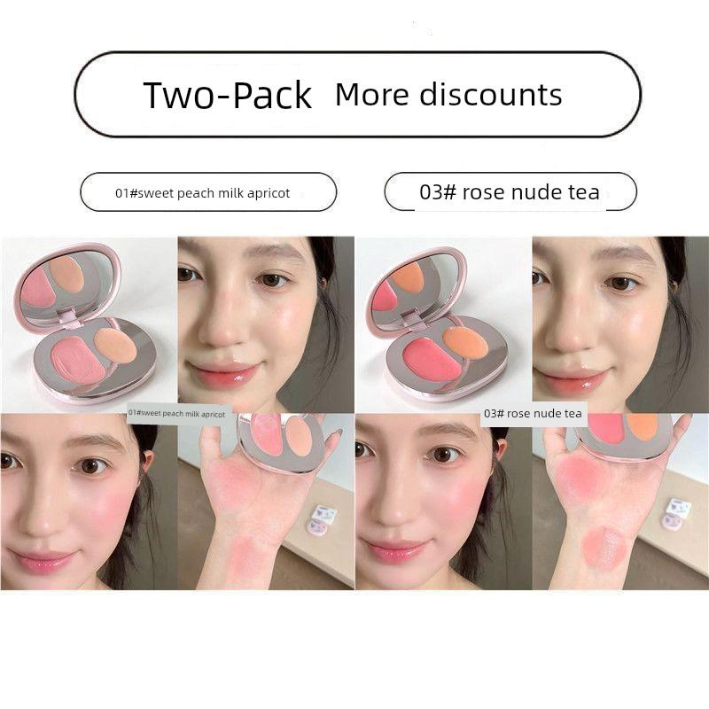 Two-Tone Blush Cream with a Water-Gloss Effect, Enhances Complexion and Brings a Vibrant Glow, High-Gloss Blush, 2026 Genuine Product