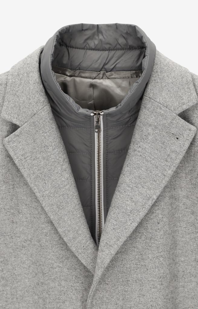Slim Fit Coat With Recycled Wool 48