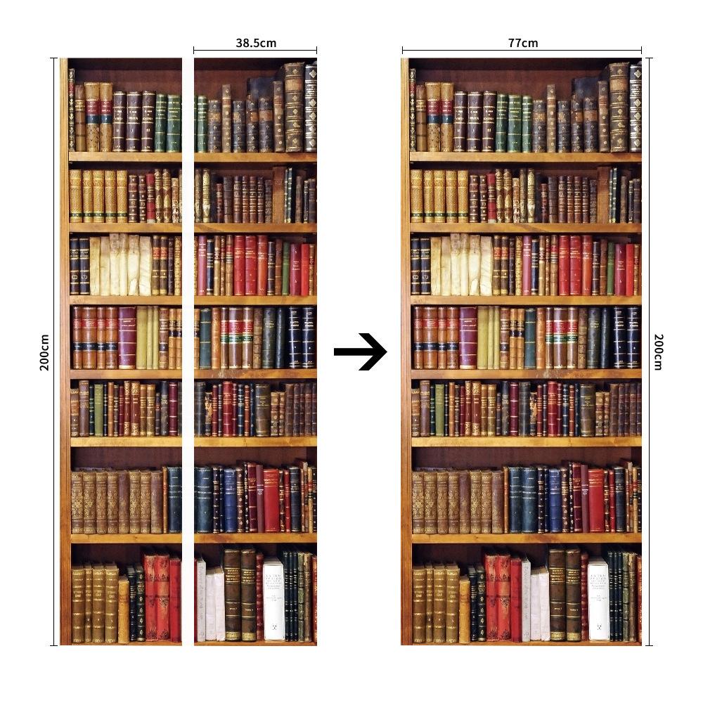 

Самоклеящаяся наклейка на дверь с имитацией текстуры дерева, рисунок высокой четкости, водонепроницаемая, маслостойкая и грязеотталкивающая 200cm*38.5cm*2pcs